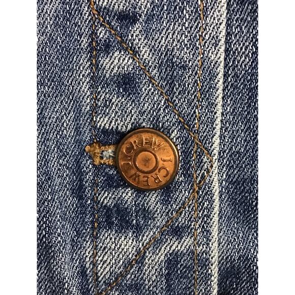 J CREW Classic Denim Jean Jacket Indigo Tyler Blue Wash Trucker Jacket sz XS - Picture 5 of 12